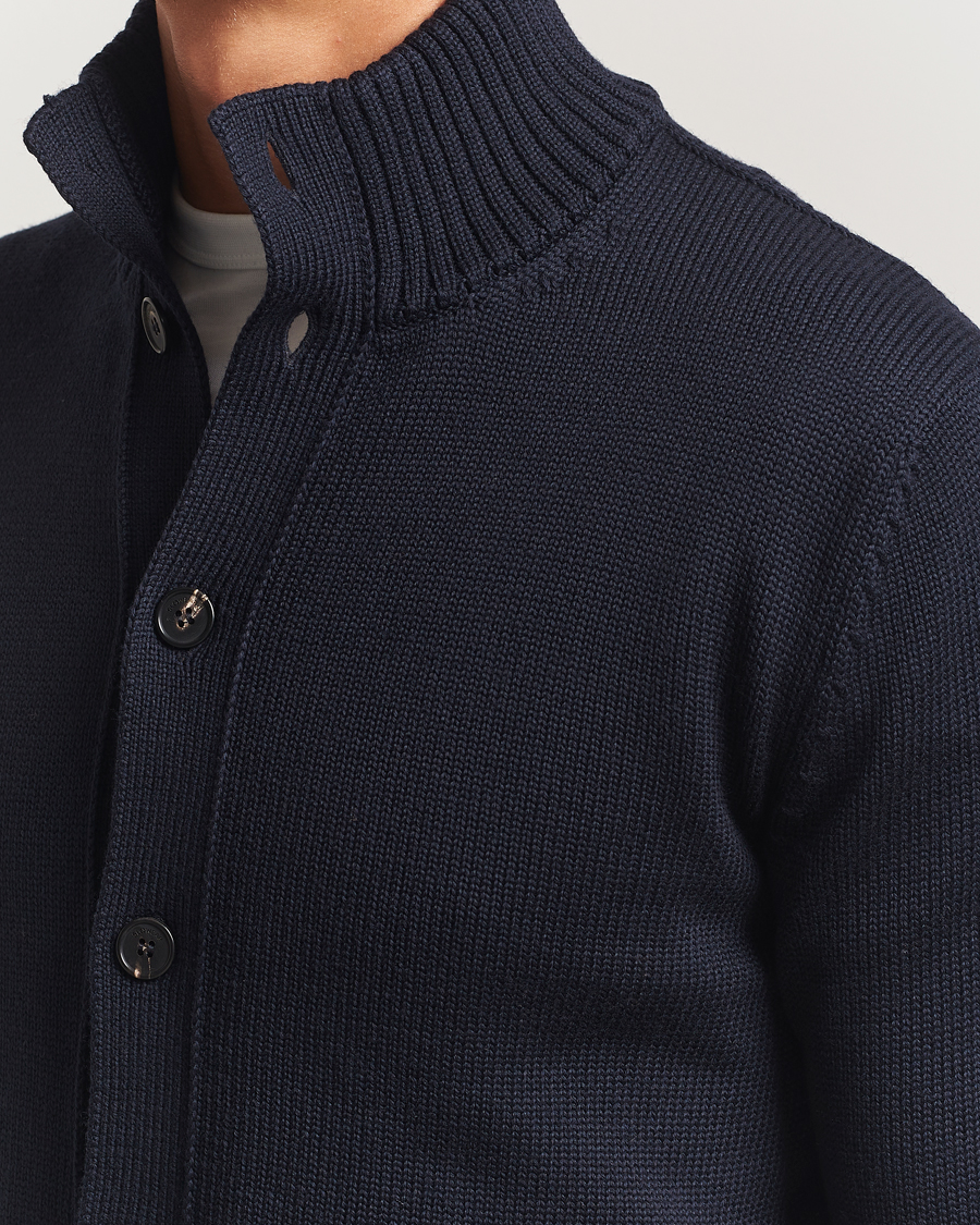 Heren | Truien | Zanone | Virgin Merino Wool Chioto Navy