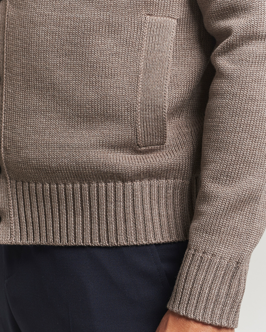 Heren | Truien | Zanone | Virgin Merino Wool Chioto Taupe
