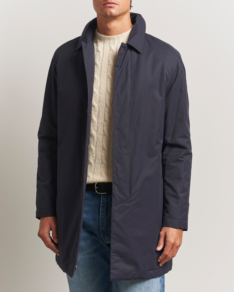 Heren | Jassen | Valstar | Milano Padded Rain Coat Navy