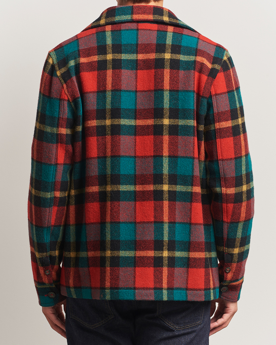 Heren | Jassen | Valstar | Wool Plaid Shirt Jacket Black/Red