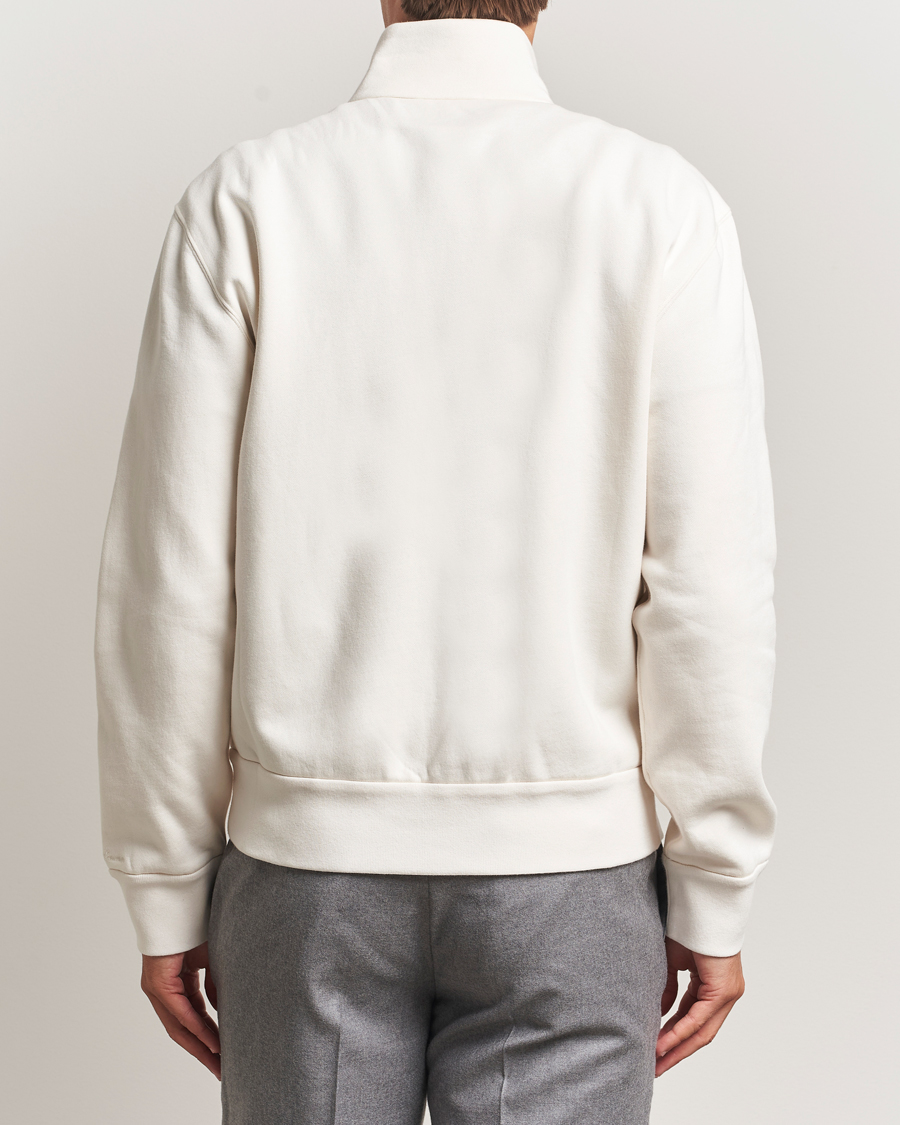 Heren | Truien | Ralph Lauren Purple Label | Full Zip Cotton Felpa Cream
