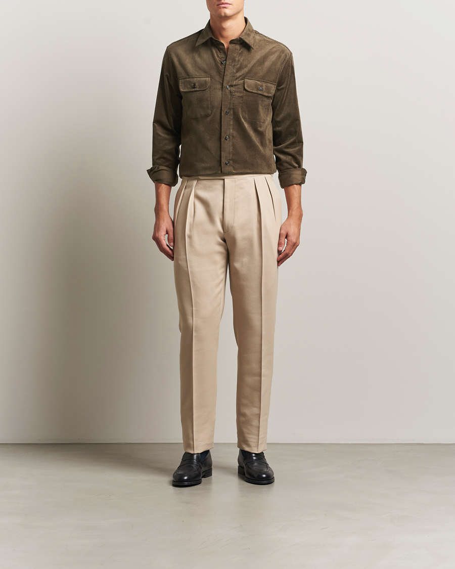 Heren | Overhemden | Ralph Lauren Purple Label | Corduroy Overshirt Loden