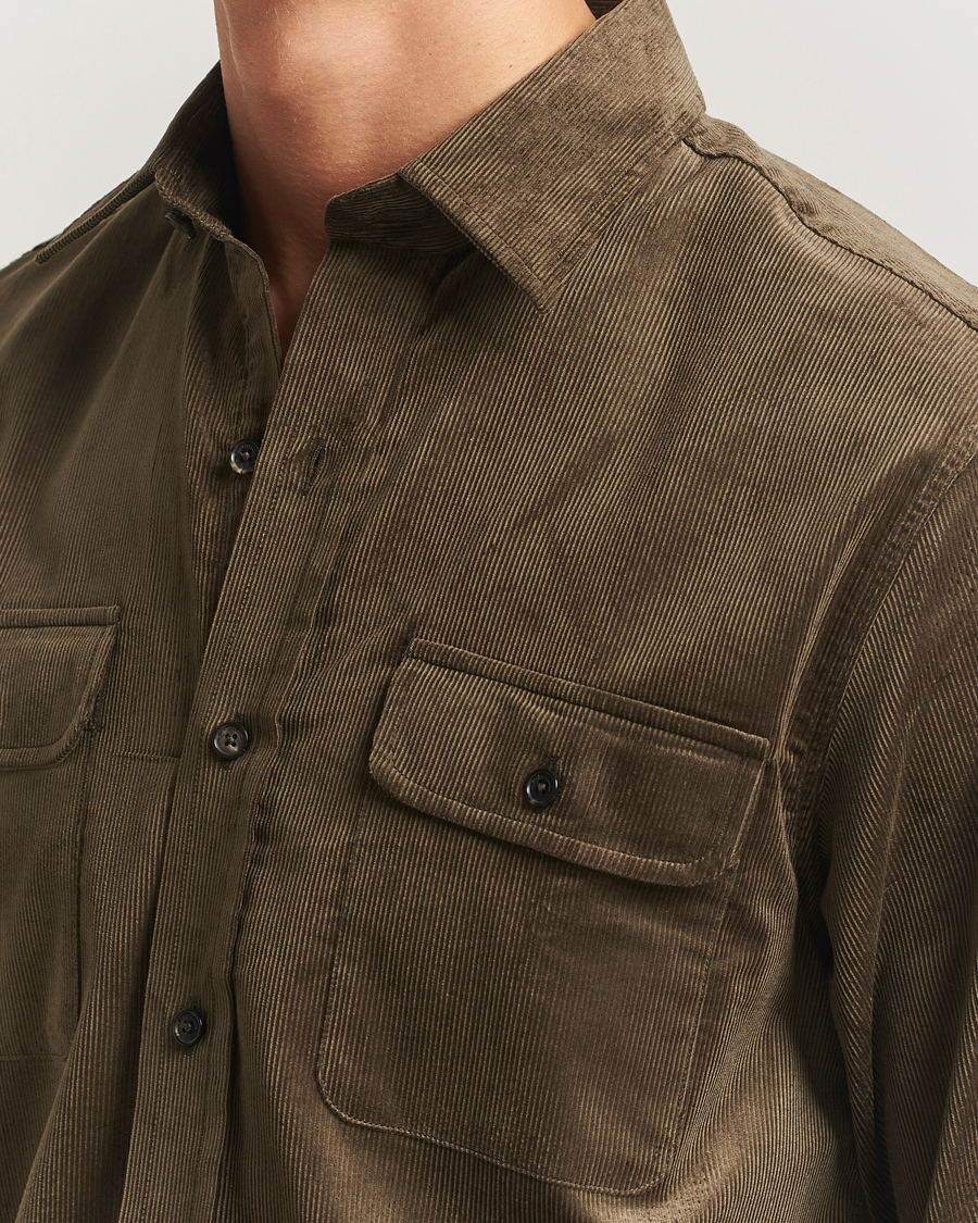 Heren | Overhemden | Ralph Lauren Purple Label | Corduroy Overshirt Loden