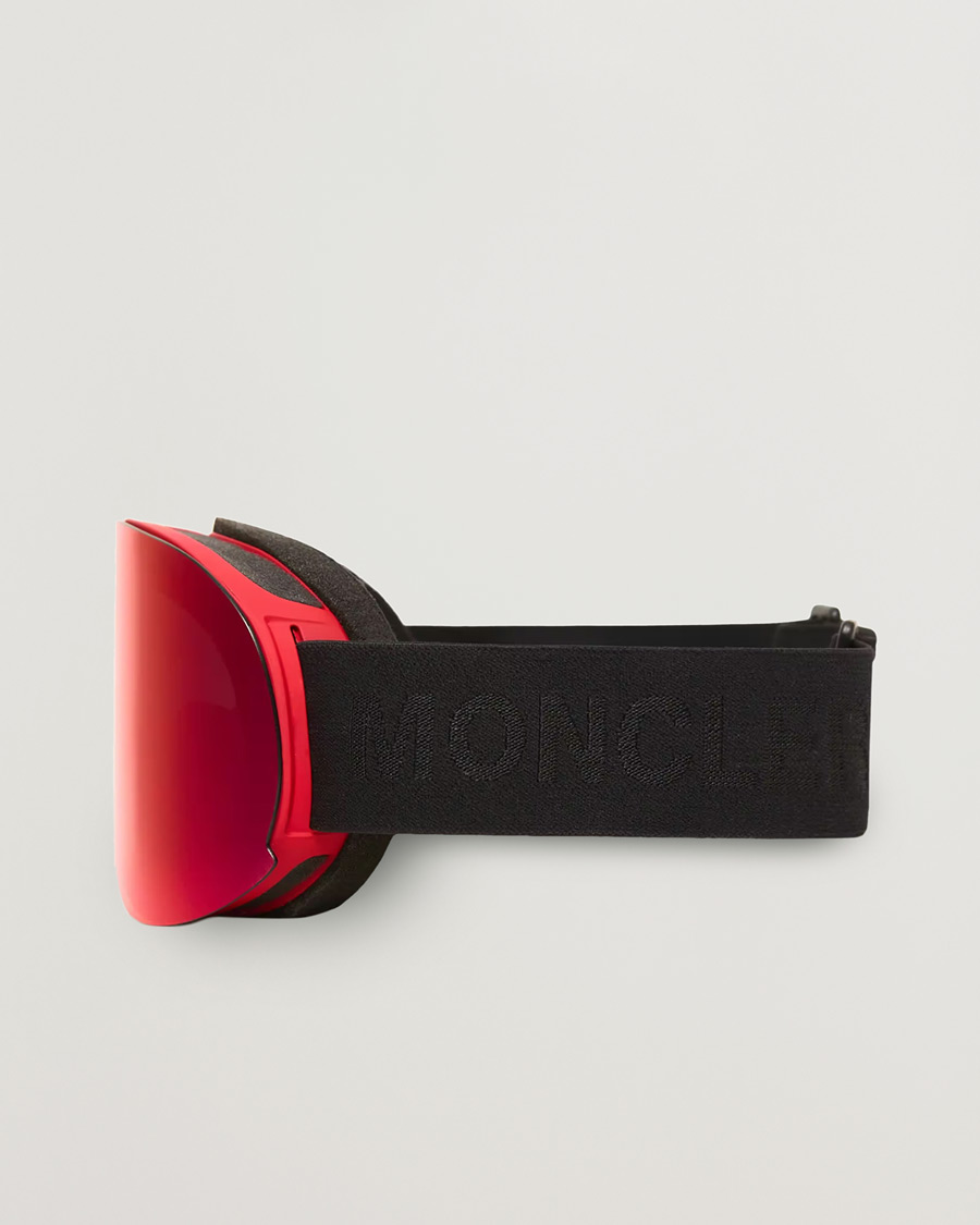 Heren | Zonnebrillen | Moncler Lunettes | Snowflare Ski Goggles Black/Red