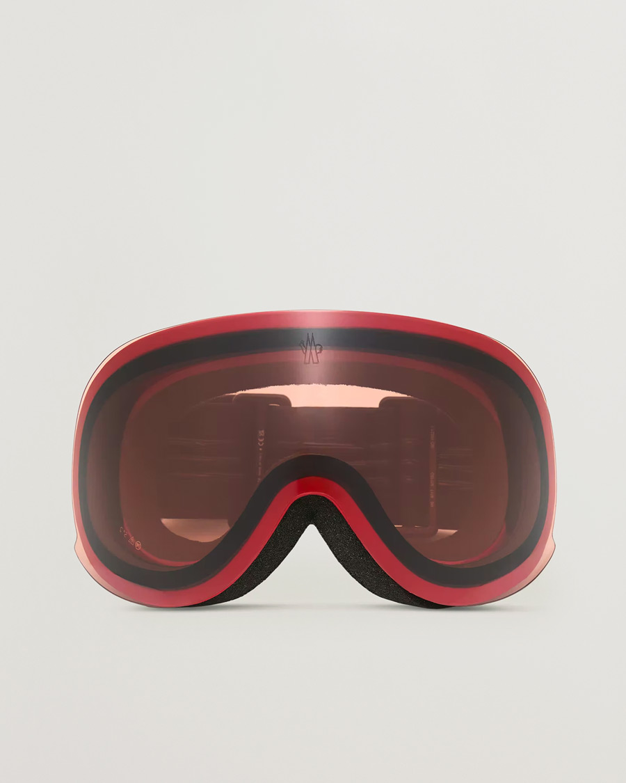 Heren | Zonnebrillen | Moncler Lunettes | Snowflare Ski Goggles Black/Red
