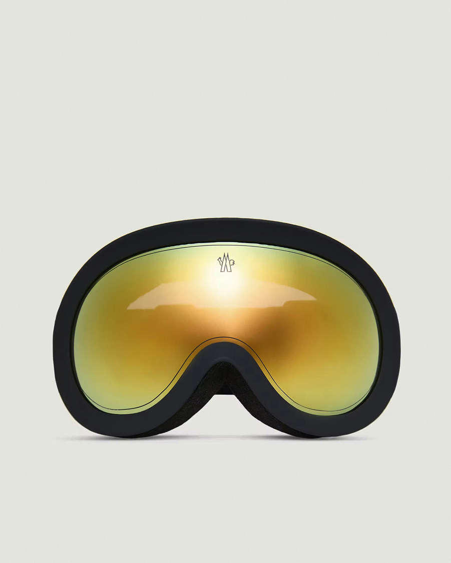 Heren | Zonnebrillen | Moncler Lunettes | 0ME8018 Ski Goggles Black/Gold