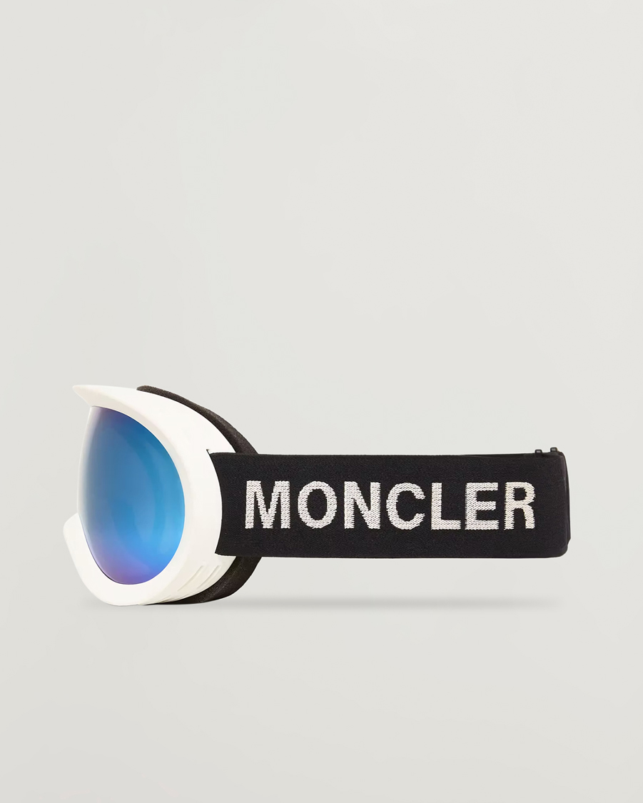 Heren | Zonnebrillen | Moncler Lunettes | 0ME8018 Ski Goggles White/Blue