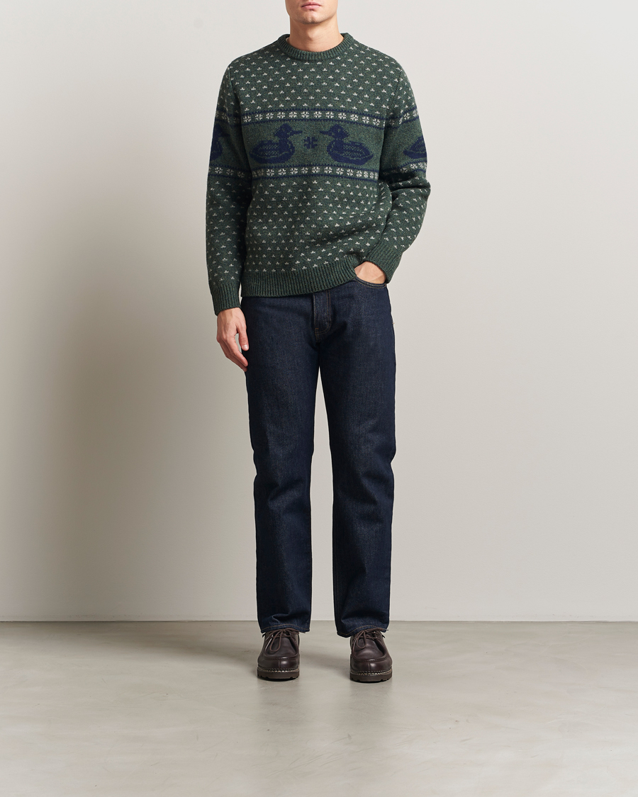 Heren | Truien | Pendleton | Wool Duck Sweater Green