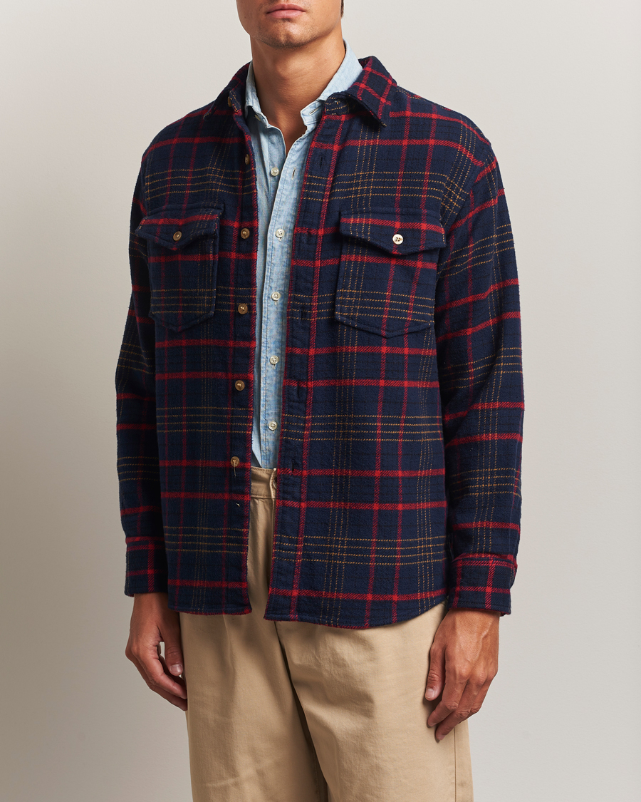 Heren | Overhemden | Pendleton | Big Pocket Shirt Blue Check