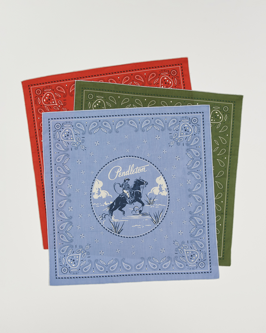 Heren | Pochets | Pendleton | 3-Pack Bandana Cowboy Multi