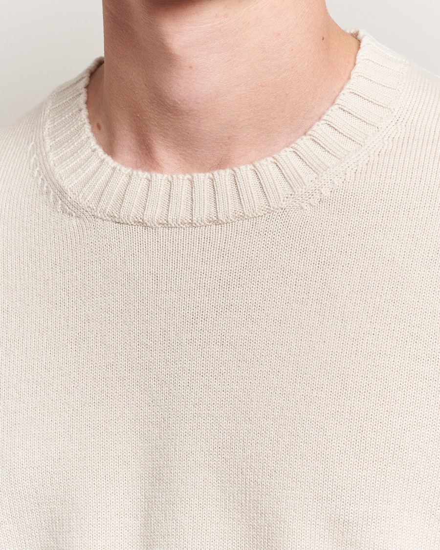 Heren | Truien | Piacenza Cashmere | Brushed Wool Crew Neck Latte