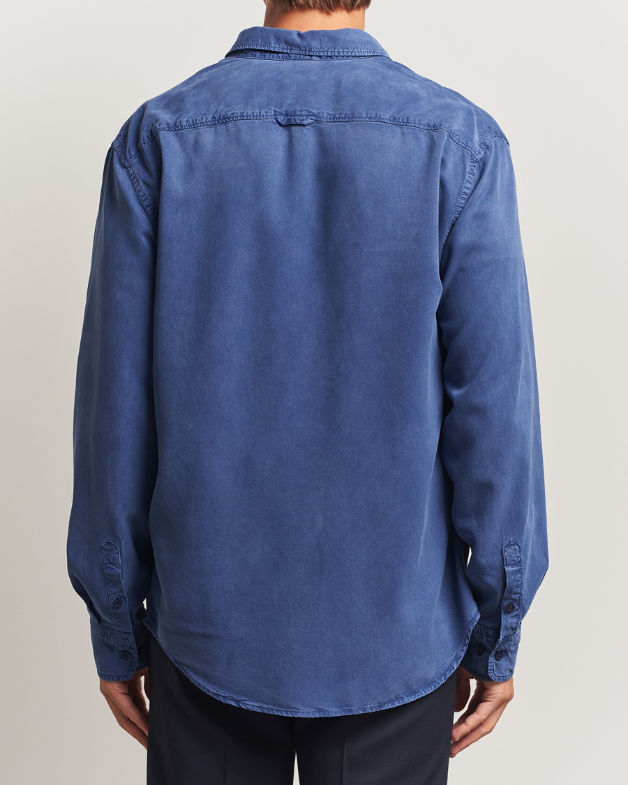 Heren | Overhemden | Filippa K | Zachary Lyocell Shirt Royal Navy