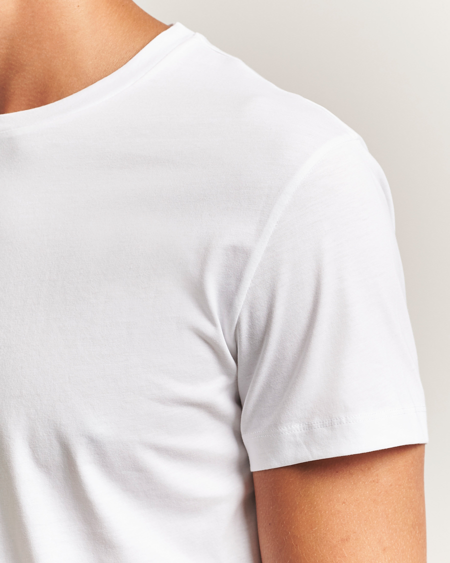 Heren | T-shirts | Filippa K | Lightweight Cotton Crew Neck T-Shirt White