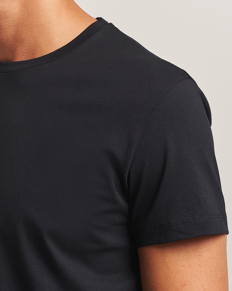Heren | T-shirts | Filippa K | Lightweight Cotton Crew Neck T-Shirt Black