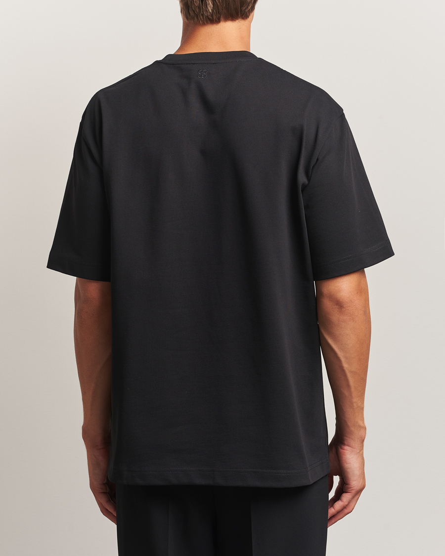 Heren | T-shirts | Filippa K | Heavy Cotton Crew Neck T-Shirt Black