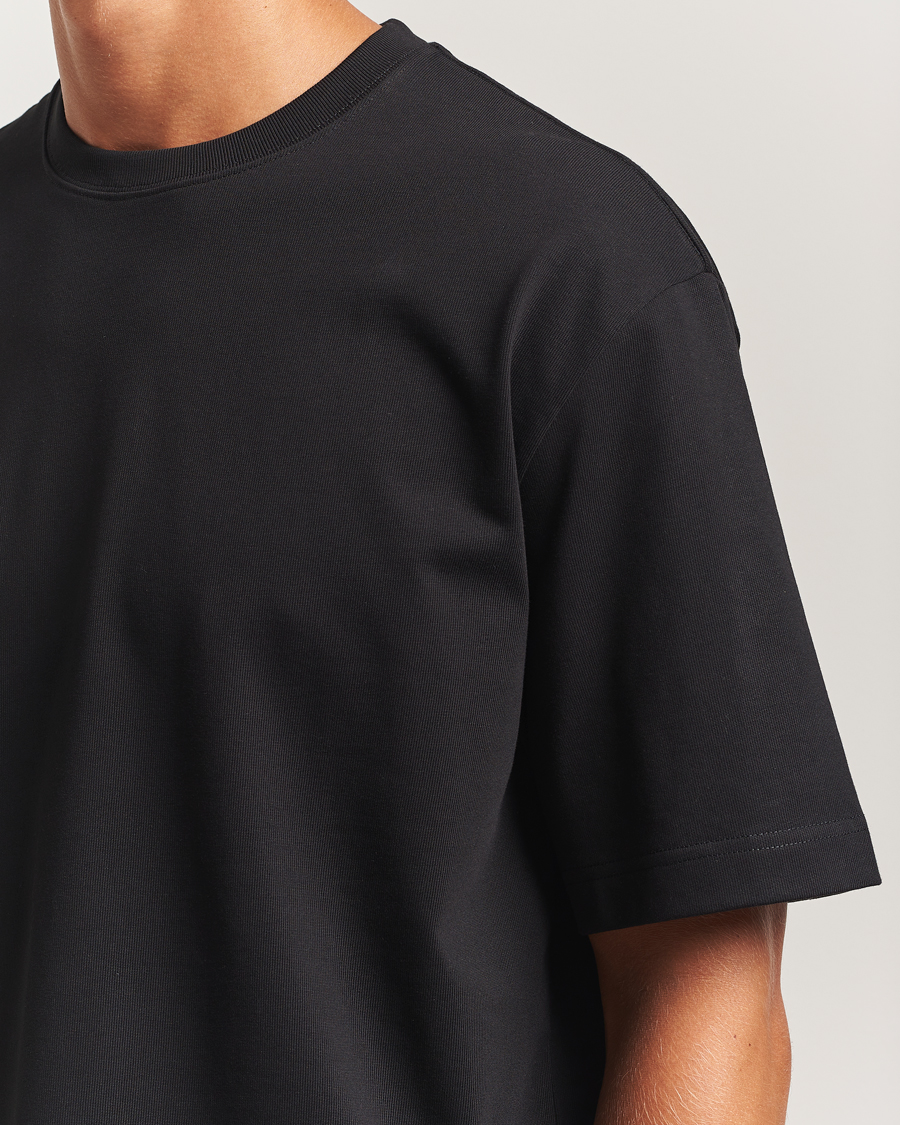 Heren | T-shirts | Filippa K | Heavy Cotton Crew Neck T-Shirt Black