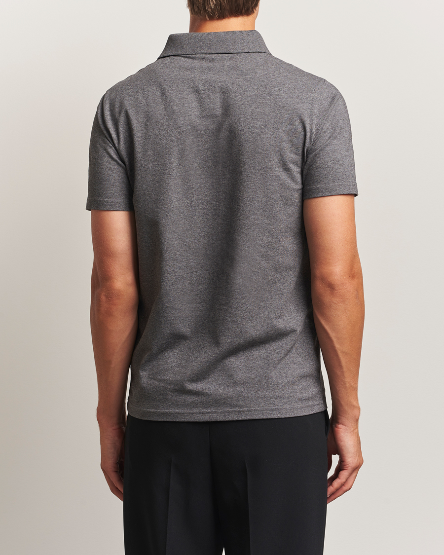Heren | Polo's | Filippa K | Soft Lycra Polo T-Shirt Anthracite Melange