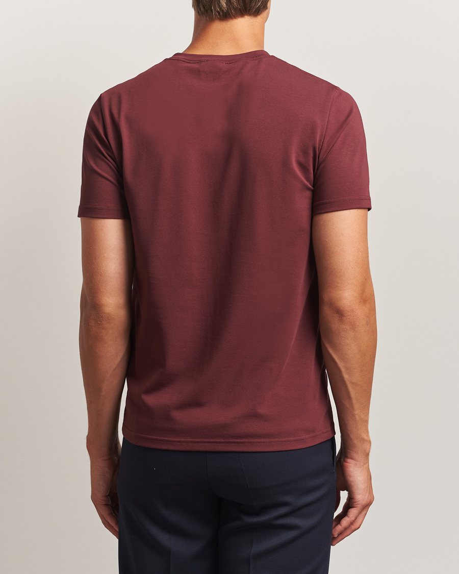 Heren | T-shirts | Filippa K | Soft Lycra T-Shirt Burgundy
