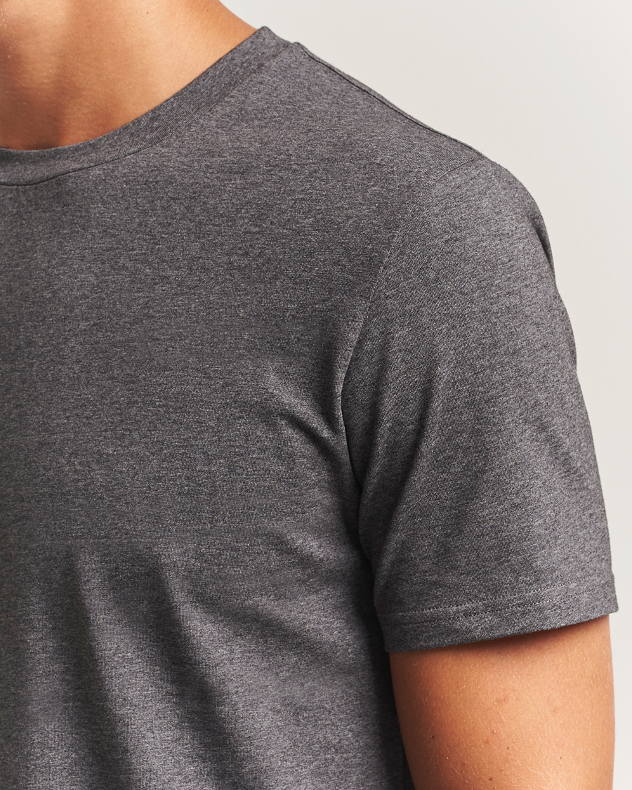 Heren | T-shirts | Filippa K | Soft Lycra T-Shirt Anthracite Melange