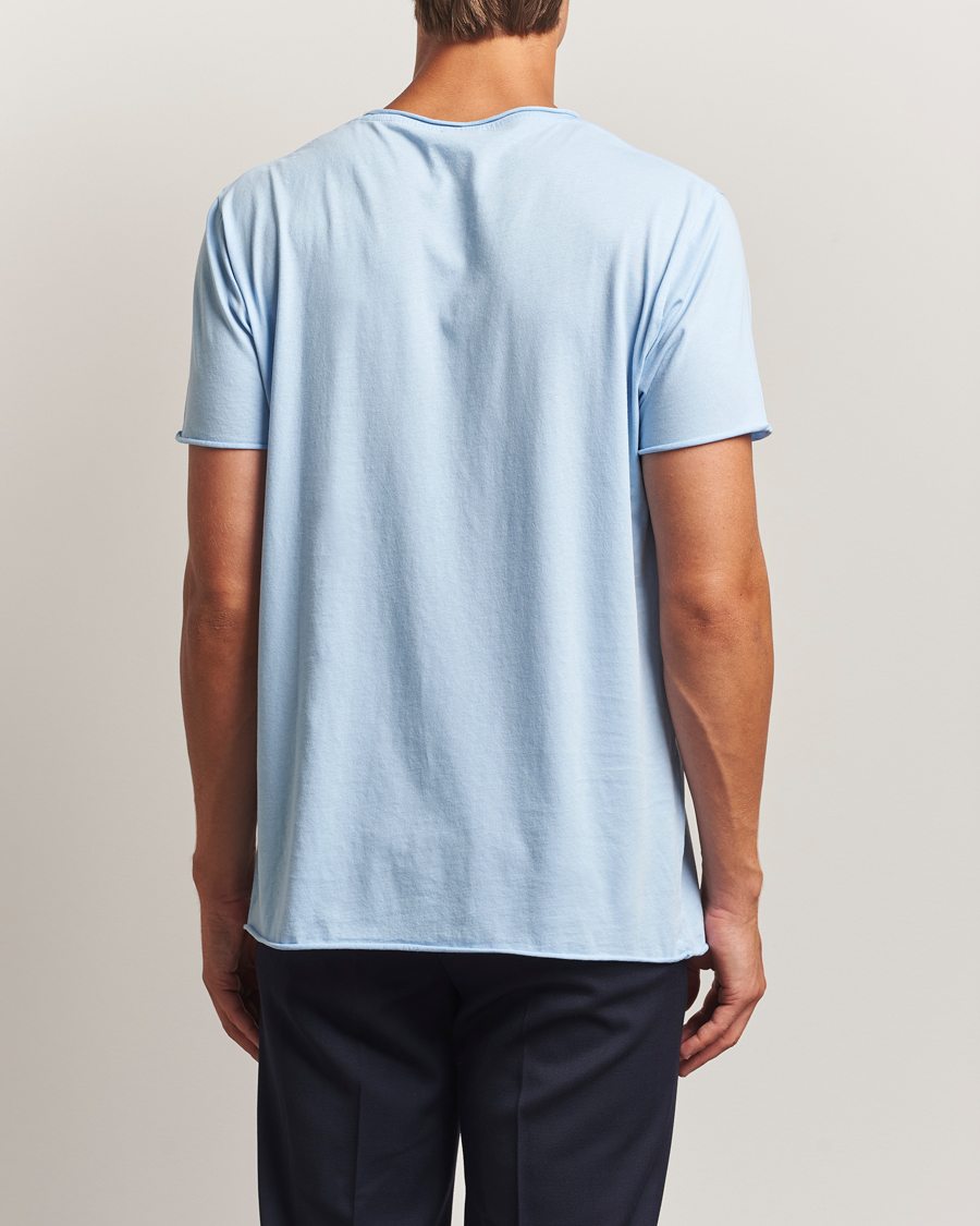Heren | T-shirts | Filippa K | Roll Neck Crew Neck T-Shirt Frost Blue