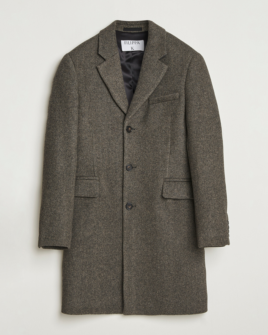 Heren | Jassen | Filippa K | William Wool Textured Coat Driftwood