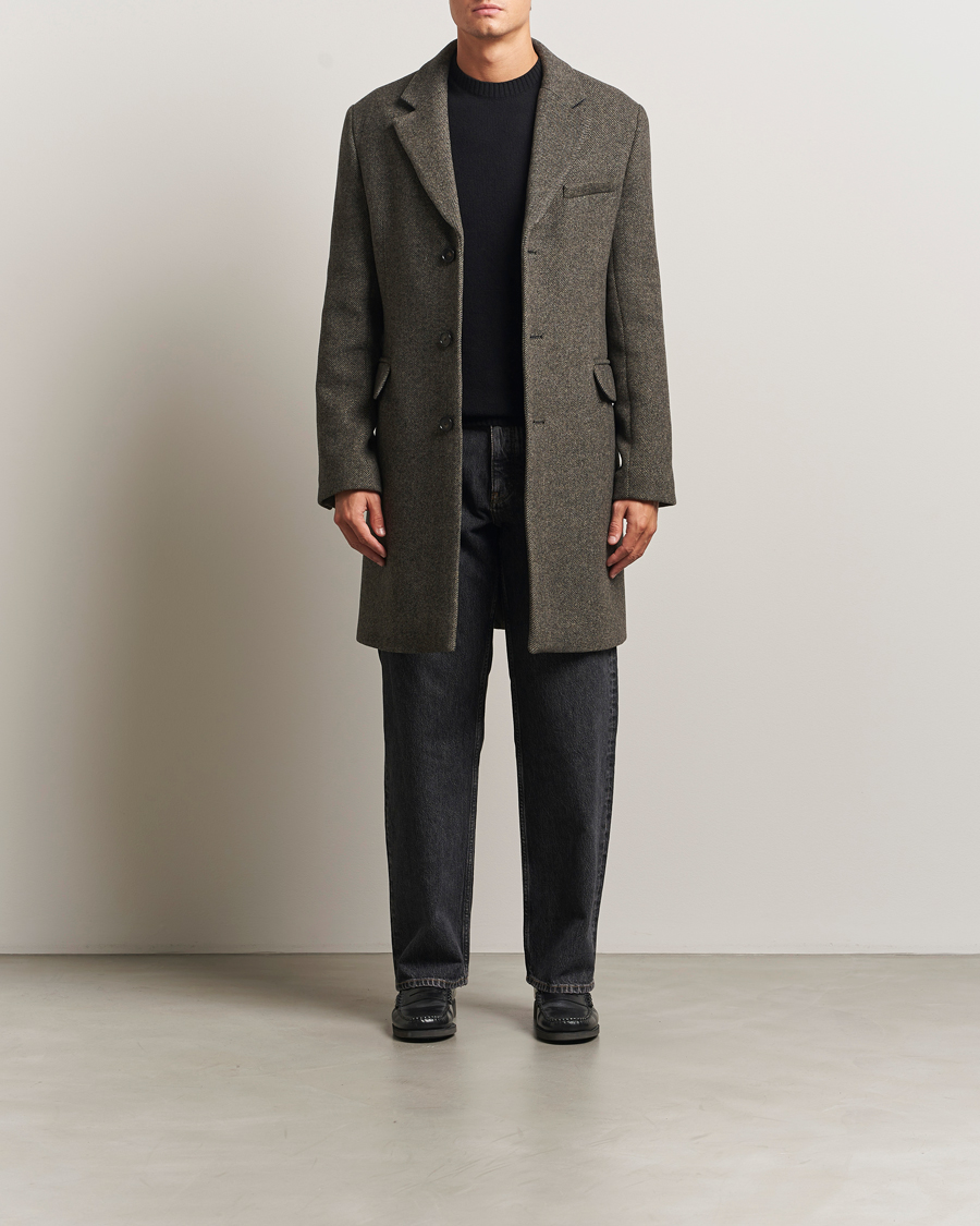 Heren | Jassen | Filippa K | William Wool Textured Coat Driftwood