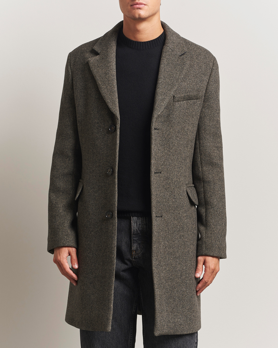 Heren | Jassen | Filippa K | William Wool Textured Coat Driftwood