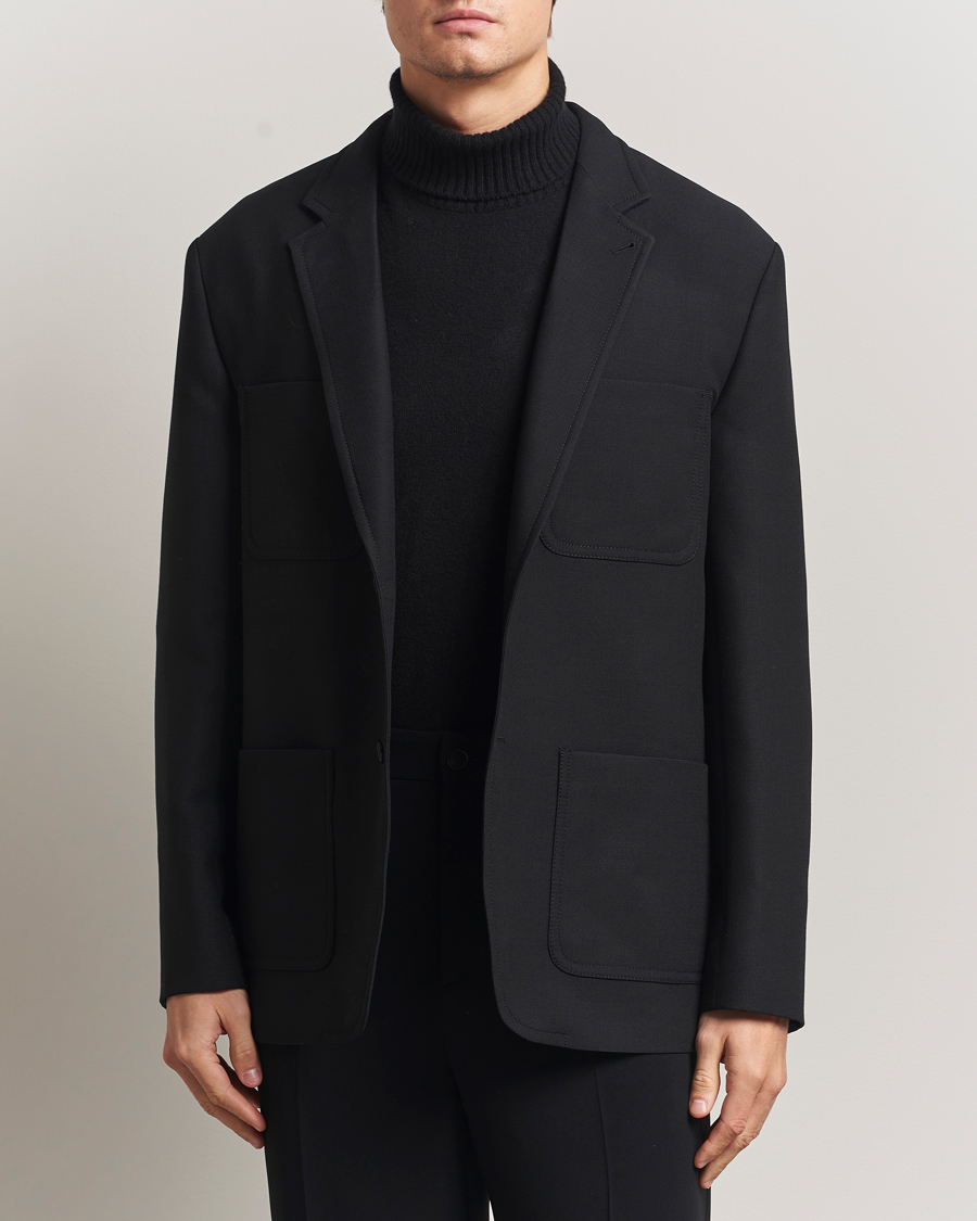 Heren | Blazers | Filippa K | Riley Wool Workwear Blazer Black