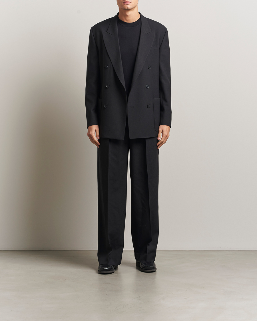 Heren | Blazers | Filippa K | Michael Wool Double Breasted Blazer Black