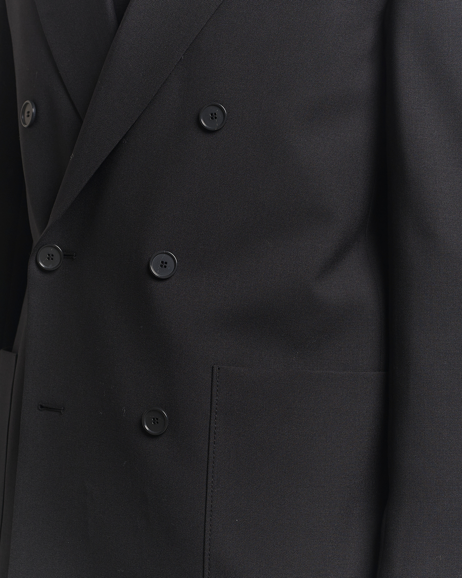 Heren | Blazers | Filippa K | Michael Wool Double Breasted Blazer Black