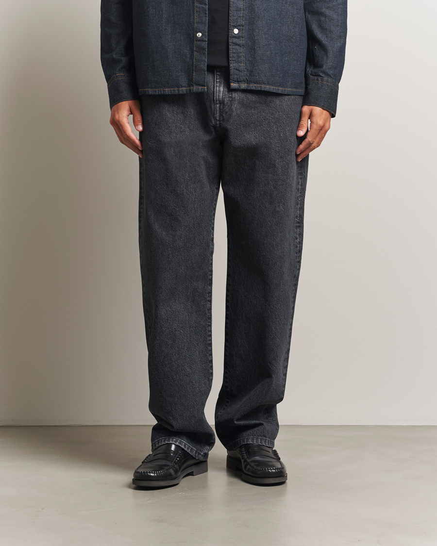 Heren | Overhemden | Filippa K | Loose Fit Workwear Jeans Washed Black