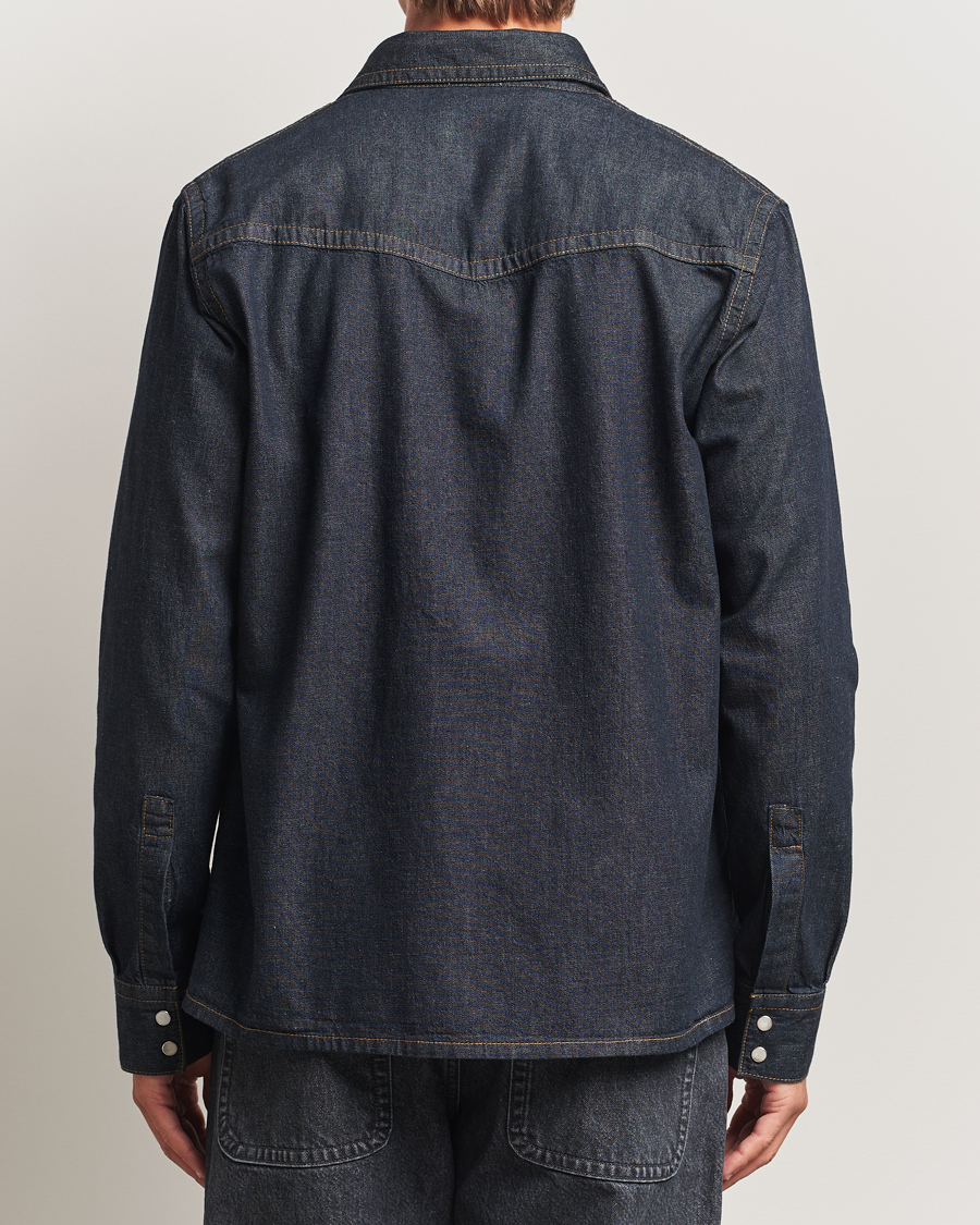 Heren | Overhemden | Filippa K | Western Denim Shirt Rinsed Blue Wash