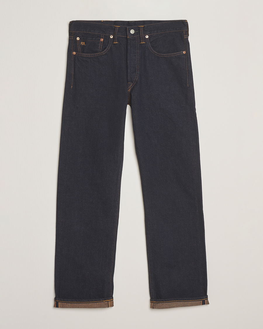Heren | Jeans | RRL | Straight Leg 5-Pocket Denim Once Washed