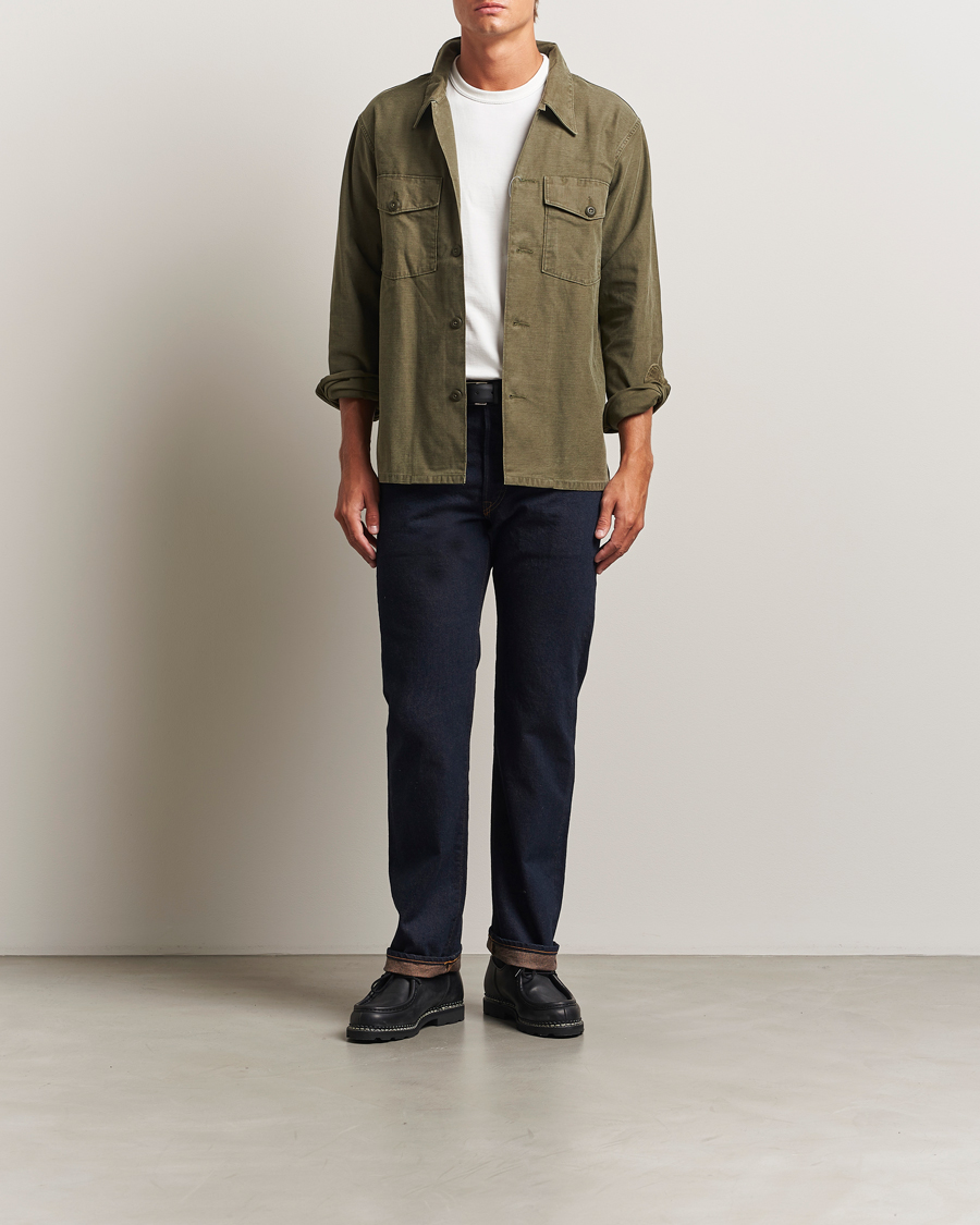Heren | Jeans | RRL | Straight Leg 5-Pocket Denim Once Washed