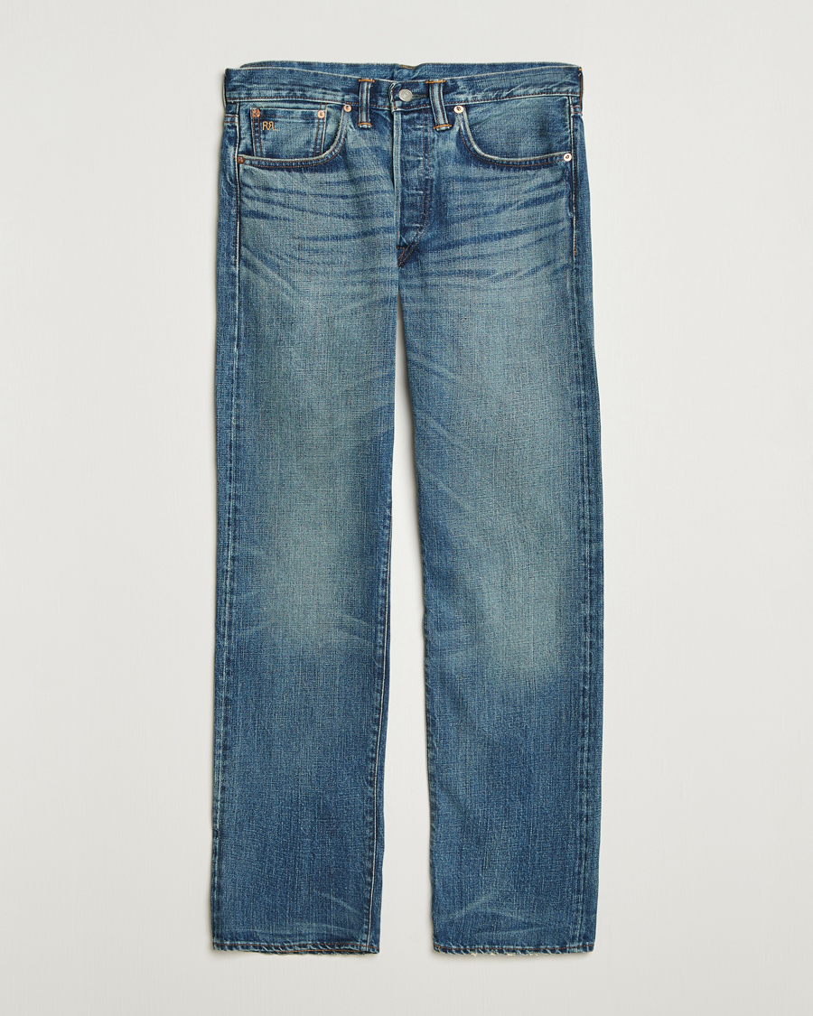 Heren | Jeans | RRL | Straight Leg 5-Pocket Denim Hillsview Wash