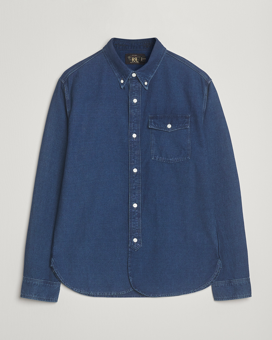Heren | Overhemden | RRL | Oxford Denim Shirt Indigo