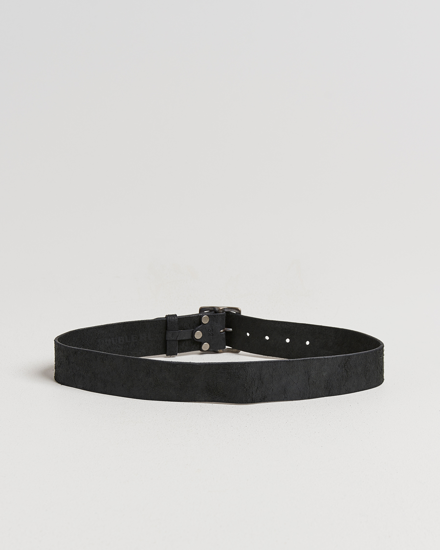 Heren | Riemen | RRL | Jones Tumbled Leather Belt Black