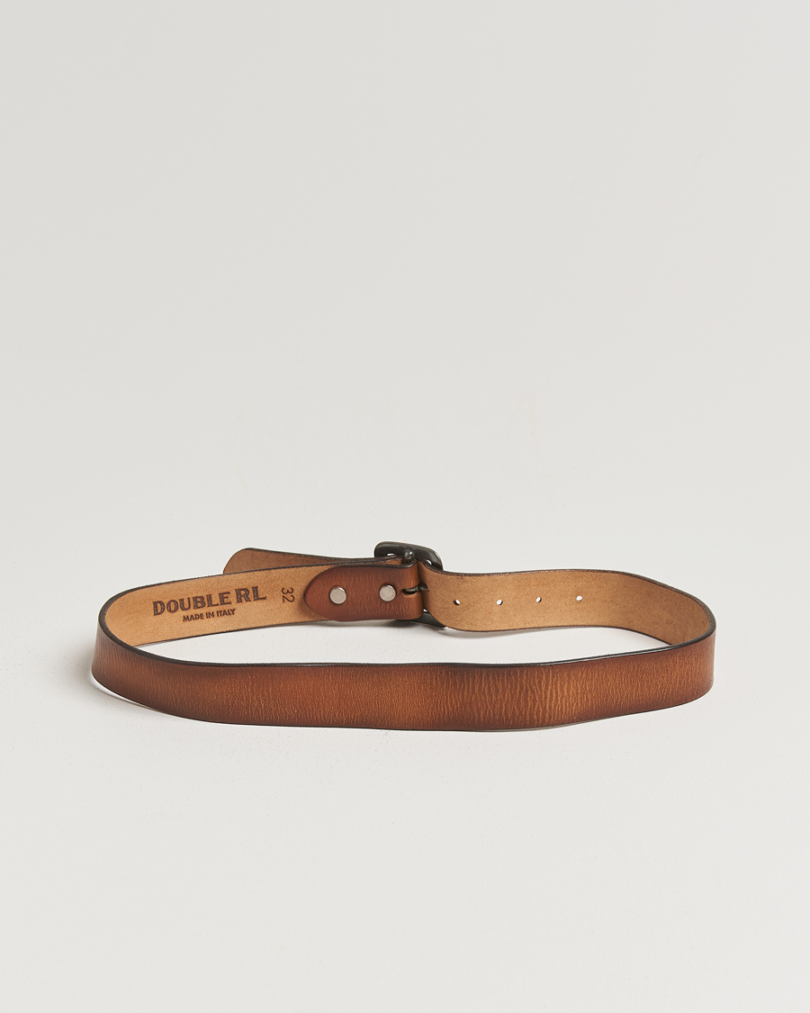 Heren | Riemen | RRL | Burling Belt Mid Brown
