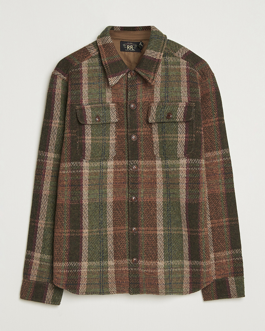 Heren | Jassen | RRL | Matlock Cashmere Shirt Jacket Olive