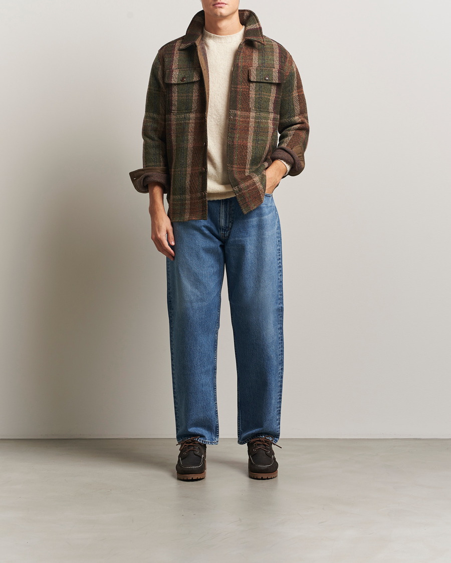 Heren | Jassen | RRL | Matlock Cashmere Shirt Jacket Olive