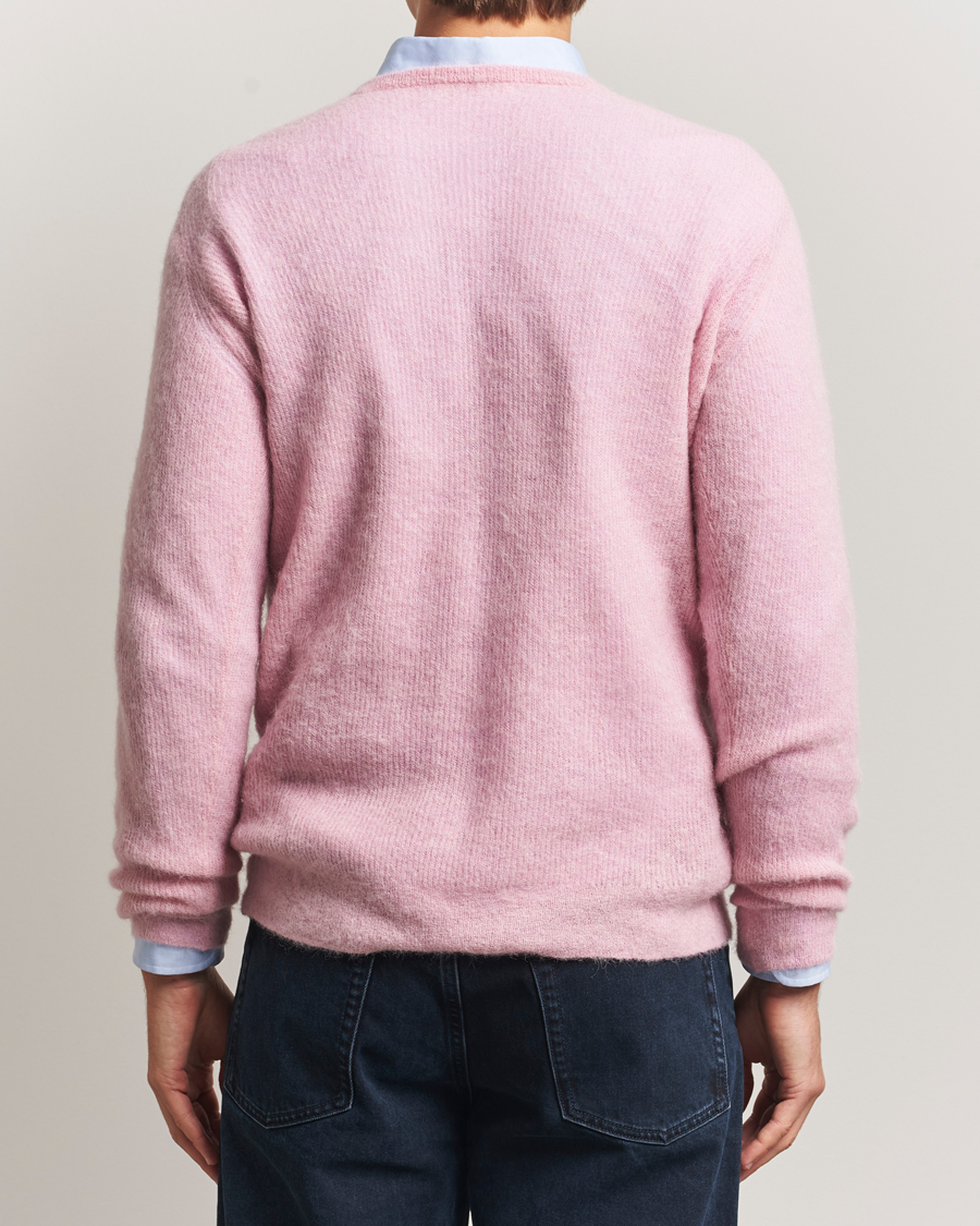 Heren | Truien | Auralee | Baby Alpaca Sweater Pink