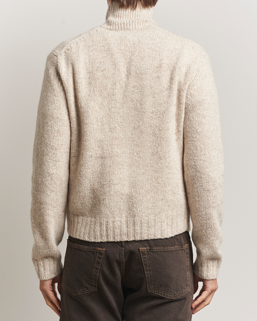 Heren | Truien | Auralee | Cashmere Melange Rollneck Beige