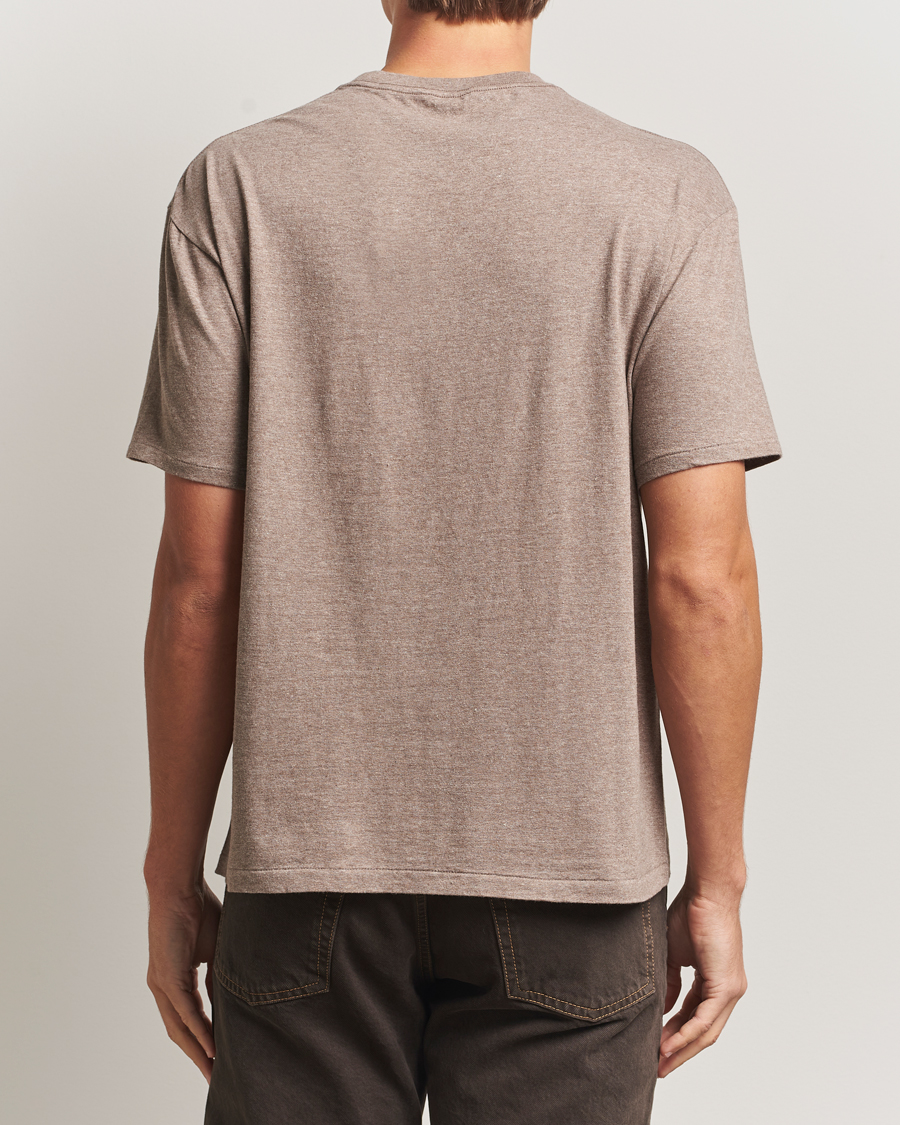 Heren | T-shirts | Auralee | Seamless Crew Neck T-Shirt Top Brown