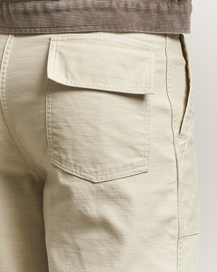 Heren | Broeken | Auralee | Bleached Satin Baker Pants Ivory