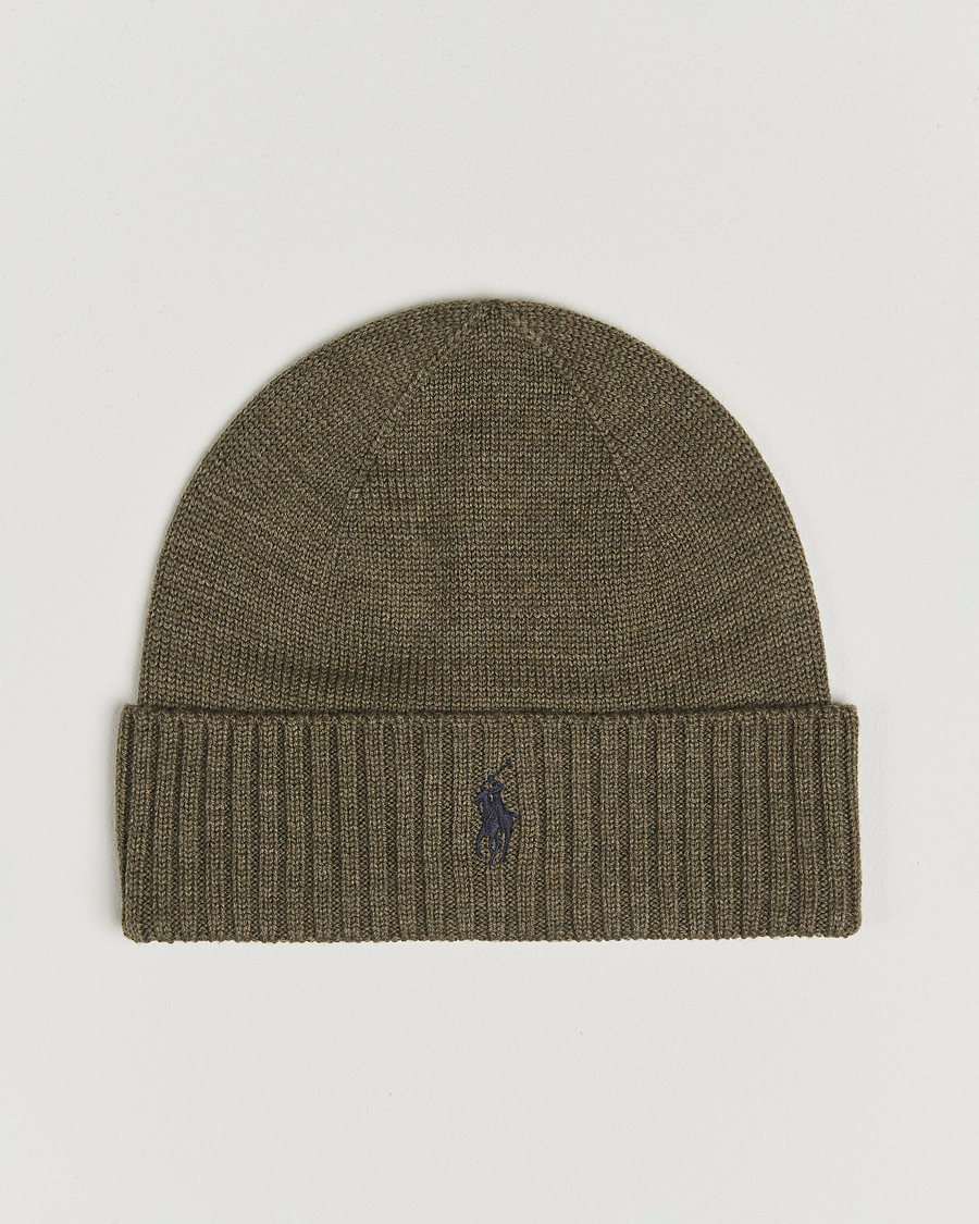 Heren | Mutsen | Polo Ralph Lauren | Merino Beanie Light Cargo Olive