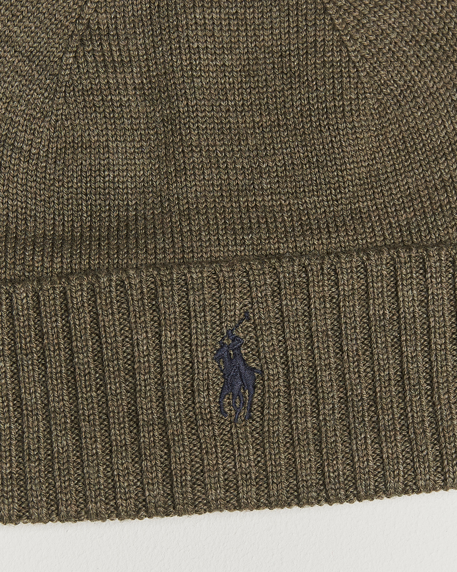 Heren | Mutsen | Polo Ralph Lauren | Merino Beanie Light Cargo Olive