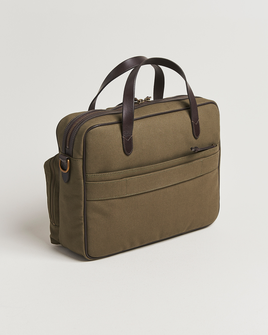 Heren | Tassen | Polo Ralph Lauren | Commuter Canvas Messenger Bag Defender Green/Brown