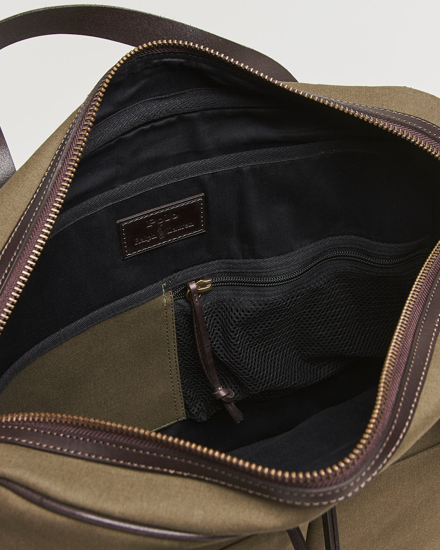 Heren | Tassen | Polo Ralph Lauren | Commuter Canvas Messenger Bag Defender Green/Brown
