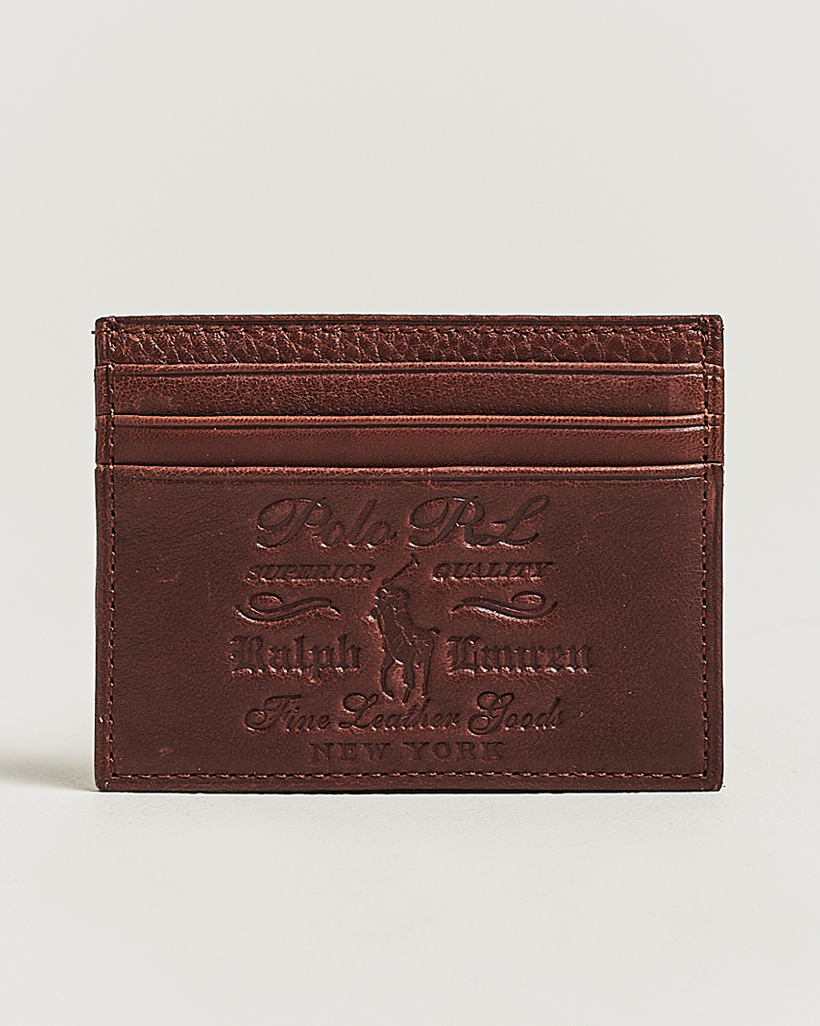 Heren | Portemonnees | Polo Ralph Lauren | Washed Heritage Card Case British Tan