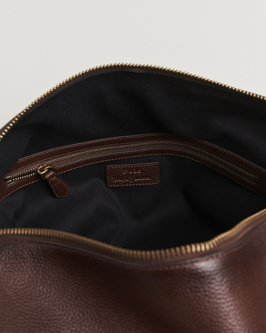 Heren | Tassen | Polo Ralph Lauren | Polo Ralph LaurenPebble Leather Duffle BagDark Brown